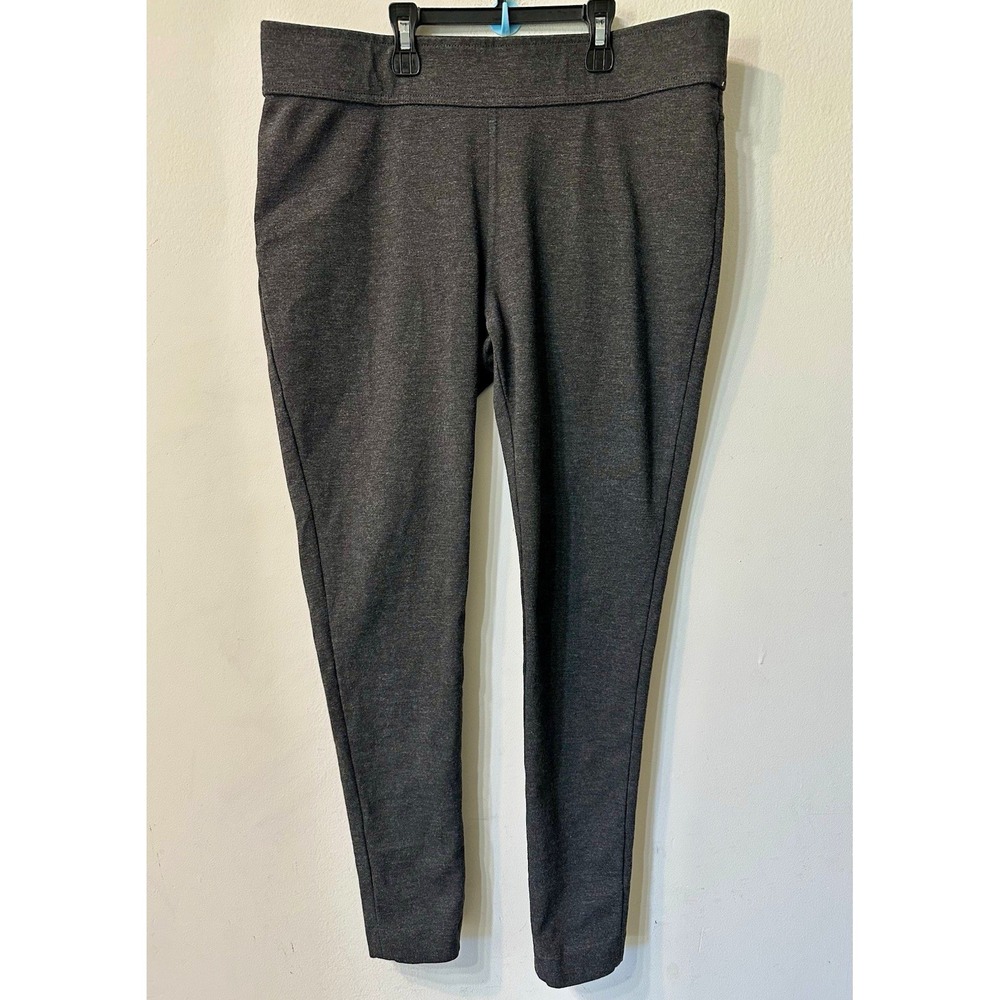 Lauren Ralph Lauren Pants Women PL Petite Large Gray Ponte Knit Leggings